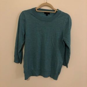J. Crew Merino Wool In 46725 Aqua Sweater Medium